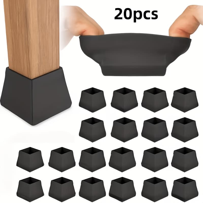 TEMU 20pcs Large Thick Silicone Furniture Pads, Anti-slip Floor Protectors, Suitable For , Prevent Scratches And Dents,