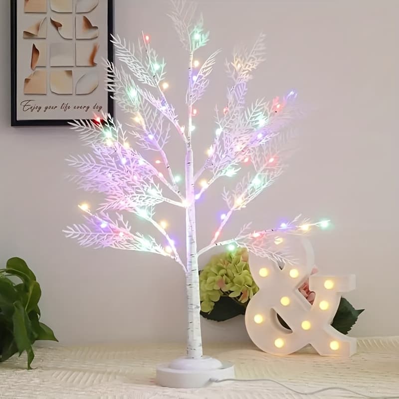 TEMU 22 Inches 60 Fairy Lights, Simulated Lights, Christmas Decorations, Christmas Tree Head, Suitable For Valentine's Day, Christmas, Easter Holidays And Other Holiday Decorations, Indoor Decorations