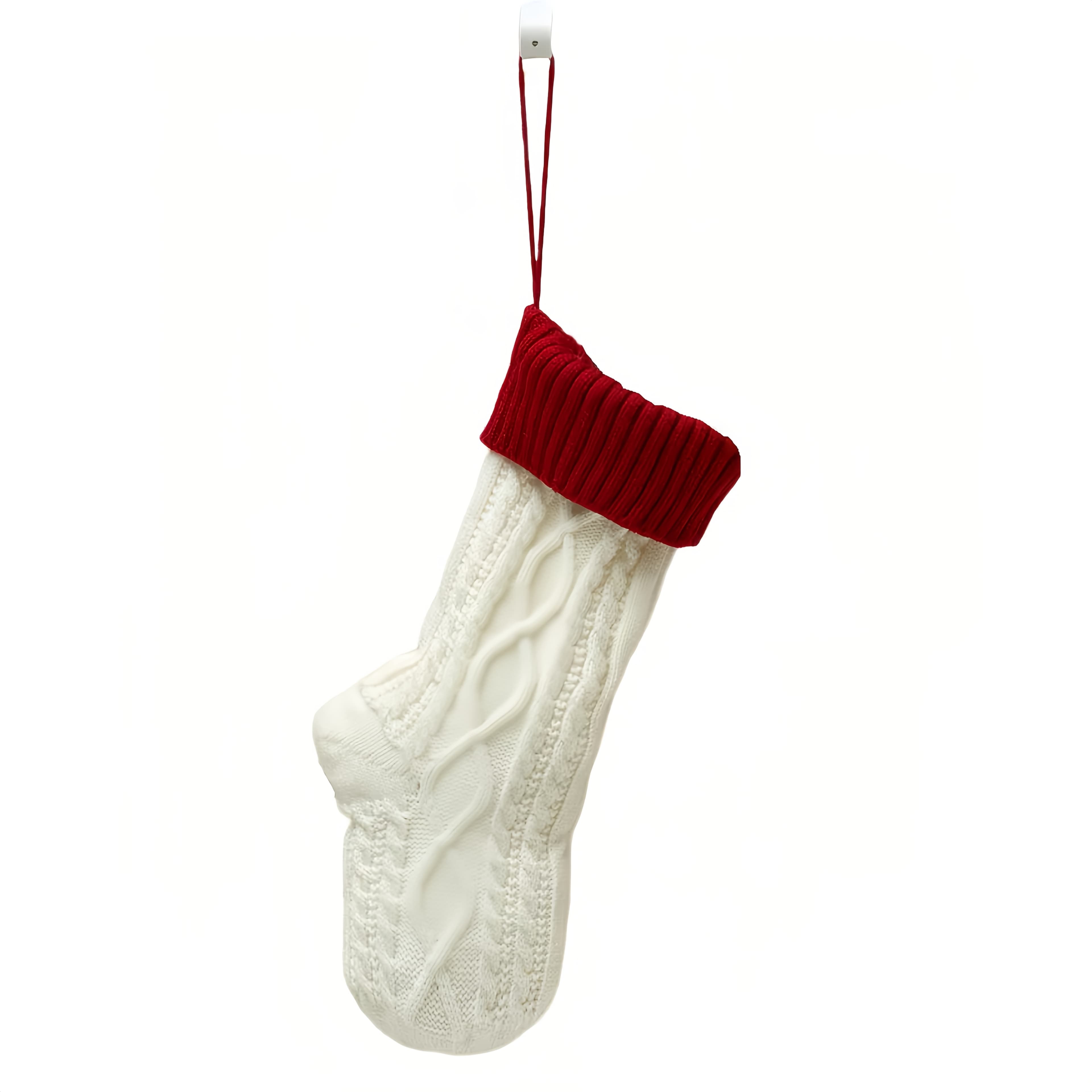 TEMU Customized Embroidered Name Christmas Stockings For Holiday Decorations, Gift Bags Suitable For Presenting To Family