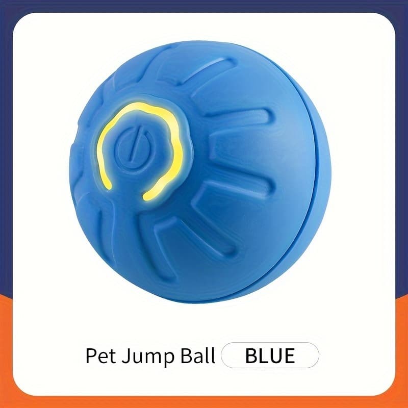 TEMU 1 Interactive Electric Jump Ball Dog Toy - Durable, Suitable For Small And Medium-sized Dog Breeds - Keep Your Pet Entertained And Prevent Destructive Chewing
