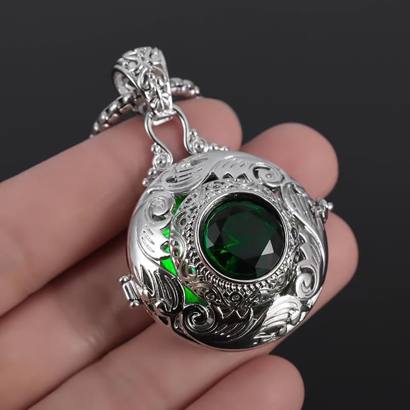 TEMU A Round Box Pendant Necklace, Hypoallergenic Jewelry Necklace For Women And Men, That