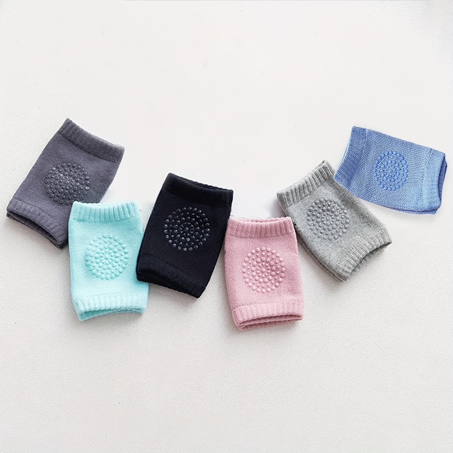 TEMU 6 Pairs Baby Crawling Knee Pads Non-slip Warm With Knee Pads - Elastic Toddler Knee For , Crawling, Playtime, - Wear, Diaper Change ( Removal) - Shower Gift 6 Pairs