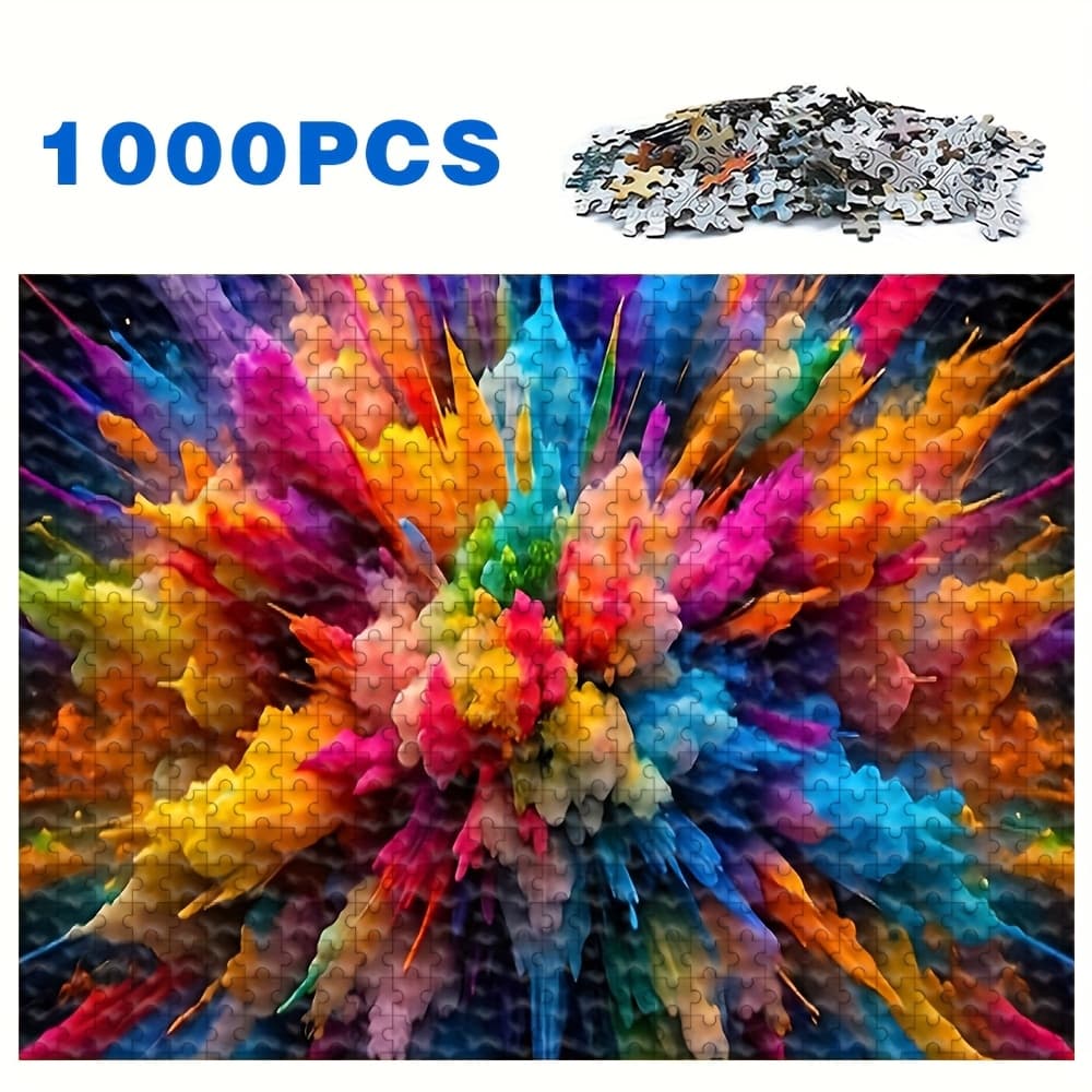 TEMU 500/1000 Adult Puzzle Pieces, High-quality, Stress And Fun Family Game, Suitable For Birthdays, Christmas, Halloween, And , By Puzzle Enthusiasts