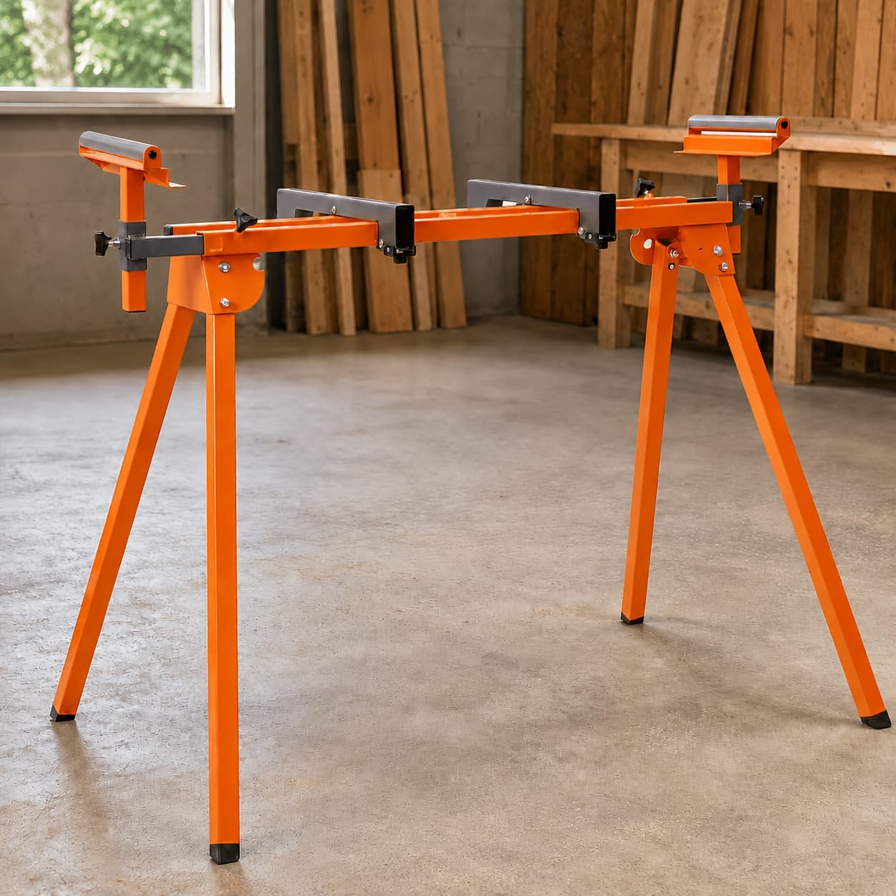 TEMU Stand- Quick Setup And Fold, 370lb Capacity, 78'' Max Sliding Rail, Lightweight 25lb, Compatible With Most Brands - Ideal Christmas Gift For And Woodworking