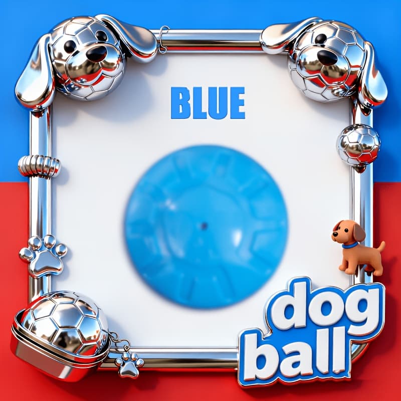 TEMU Your Dog's Indoor ! 45mm Large Ball With 200mah Battery For , Irregular Rolling And Bright Lights Play Desire, Auto Obstacle Avoidance Protects Your Home