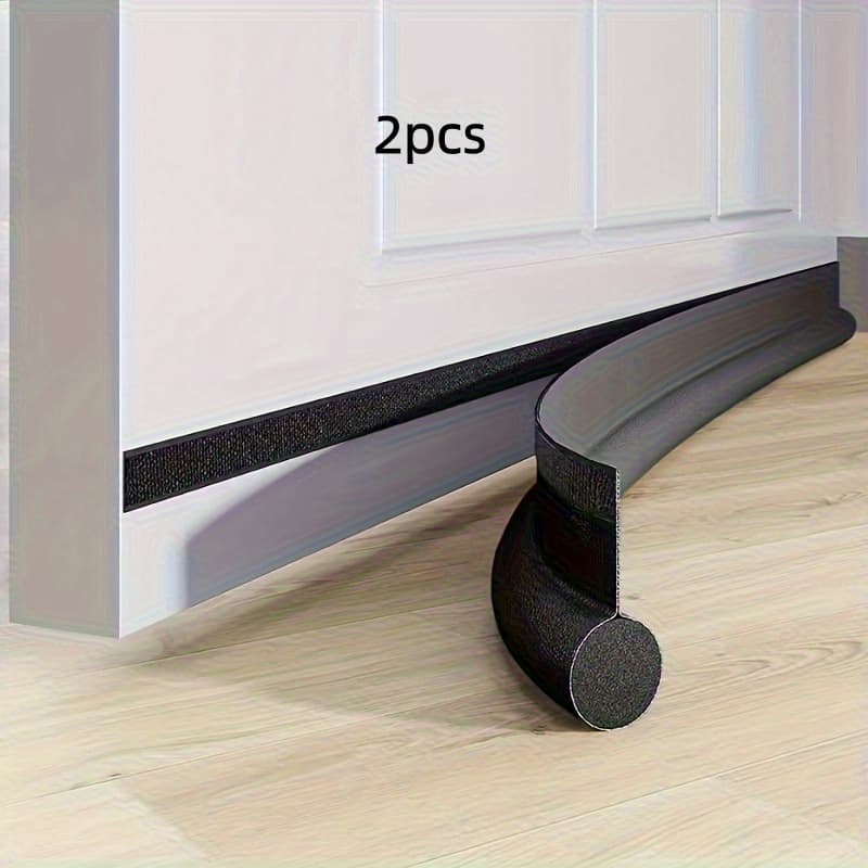 TEMU 2pcs Door Bottom Seal Strip, Adjustable Weather Stripping, Single-sided Foam Cold Barrier, Weather Stripping