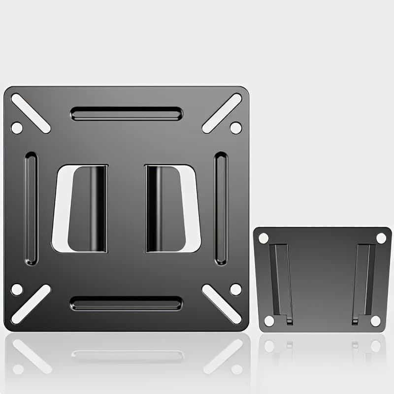 TEMU A Set Of Tv Wall Mount Bracket For 14-24 Inches, Vesa 100x100mm, Supports Up To 25.0 Kg - Minimalist Suitable For Home Office, Multifunctional Wall Panel, Stylish Metal End, Durable Wall Panel