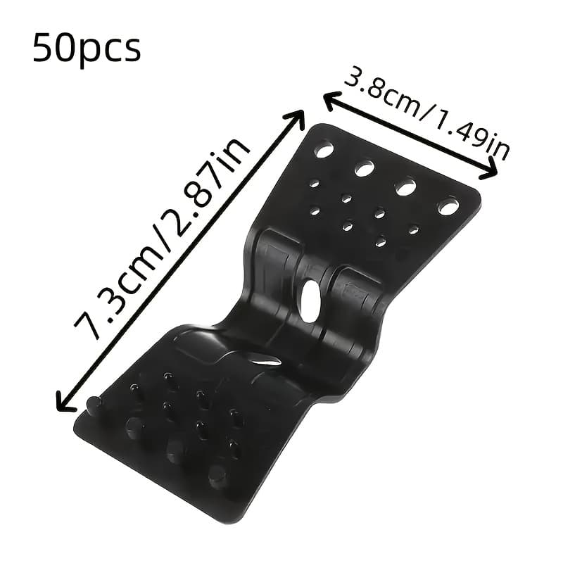 TEMU 50pcs Type Sunshade Net Clips | Durable Plastic Greenhouse Shade Cloth Fasteners, Garden Tools, 5-7mm Rope Compatible, Versatile Clips For Fencing And Netting Installation