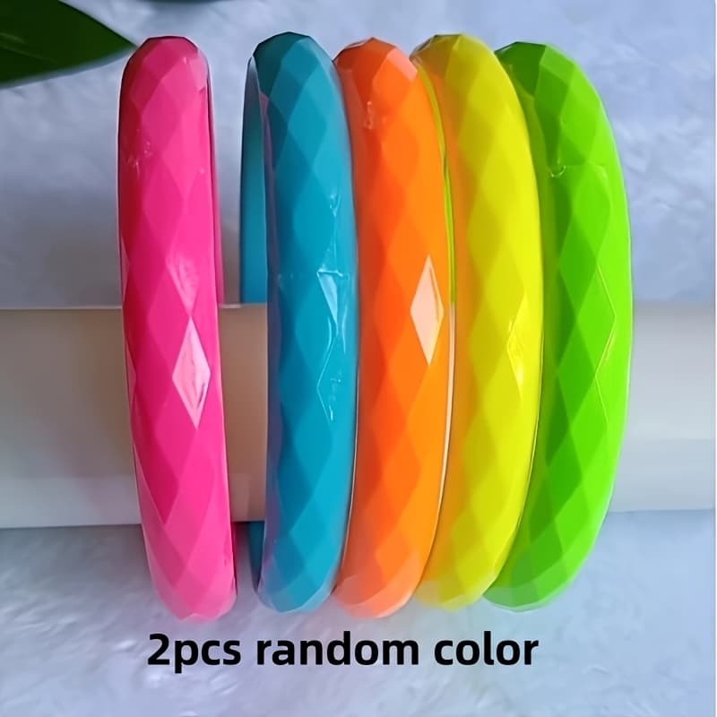 TEMU 2/3/5pcs Very Beautiful Candy-colored Bracelets With Random Colors