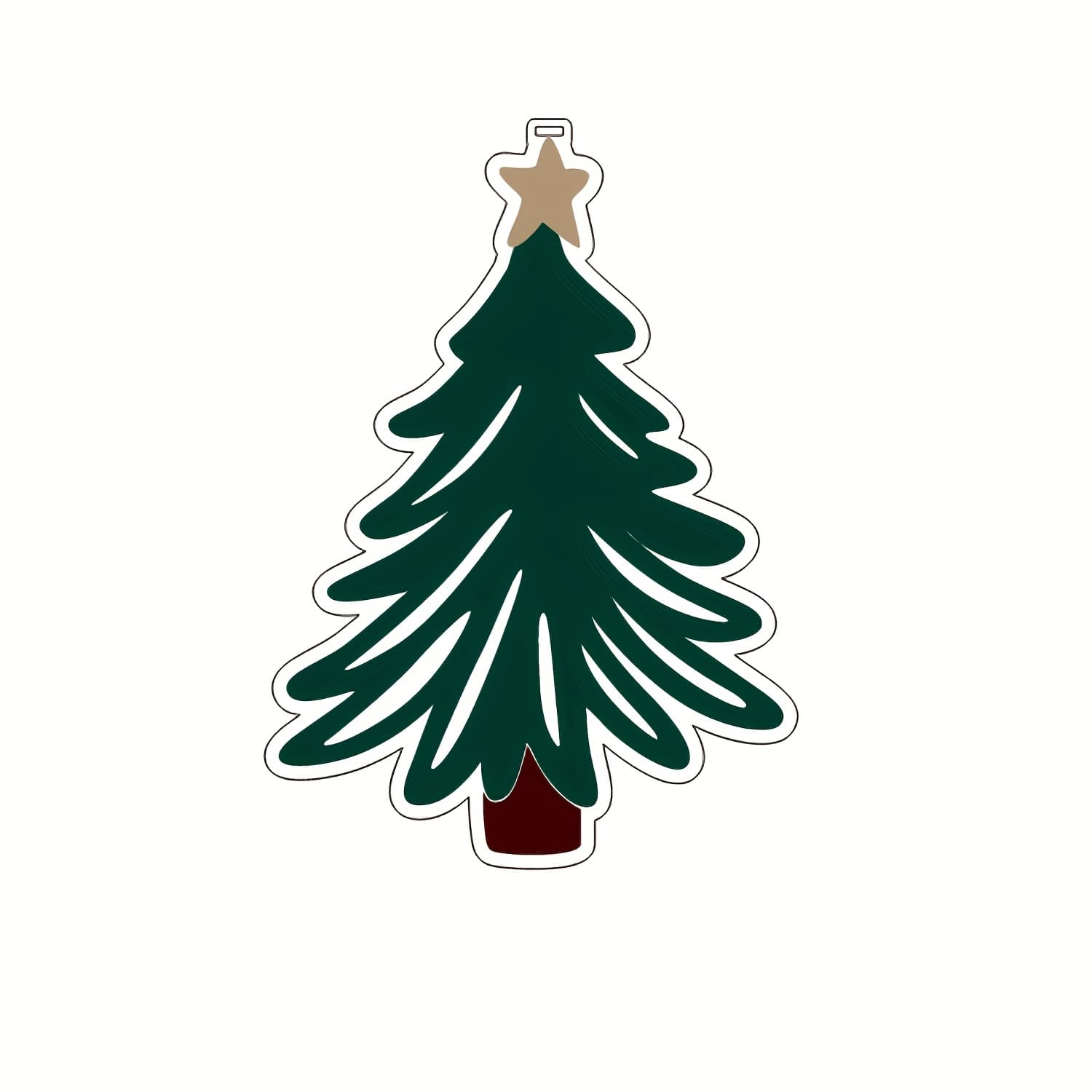 TEMU 2d Flat, 1pc Personalized Name/message Christmas Ornament - Custom Self- Name/text, Star & Bow Decoration, Tree Decoration Suitable For Christmas Tree,, Gift - Personalized Holiday For S &