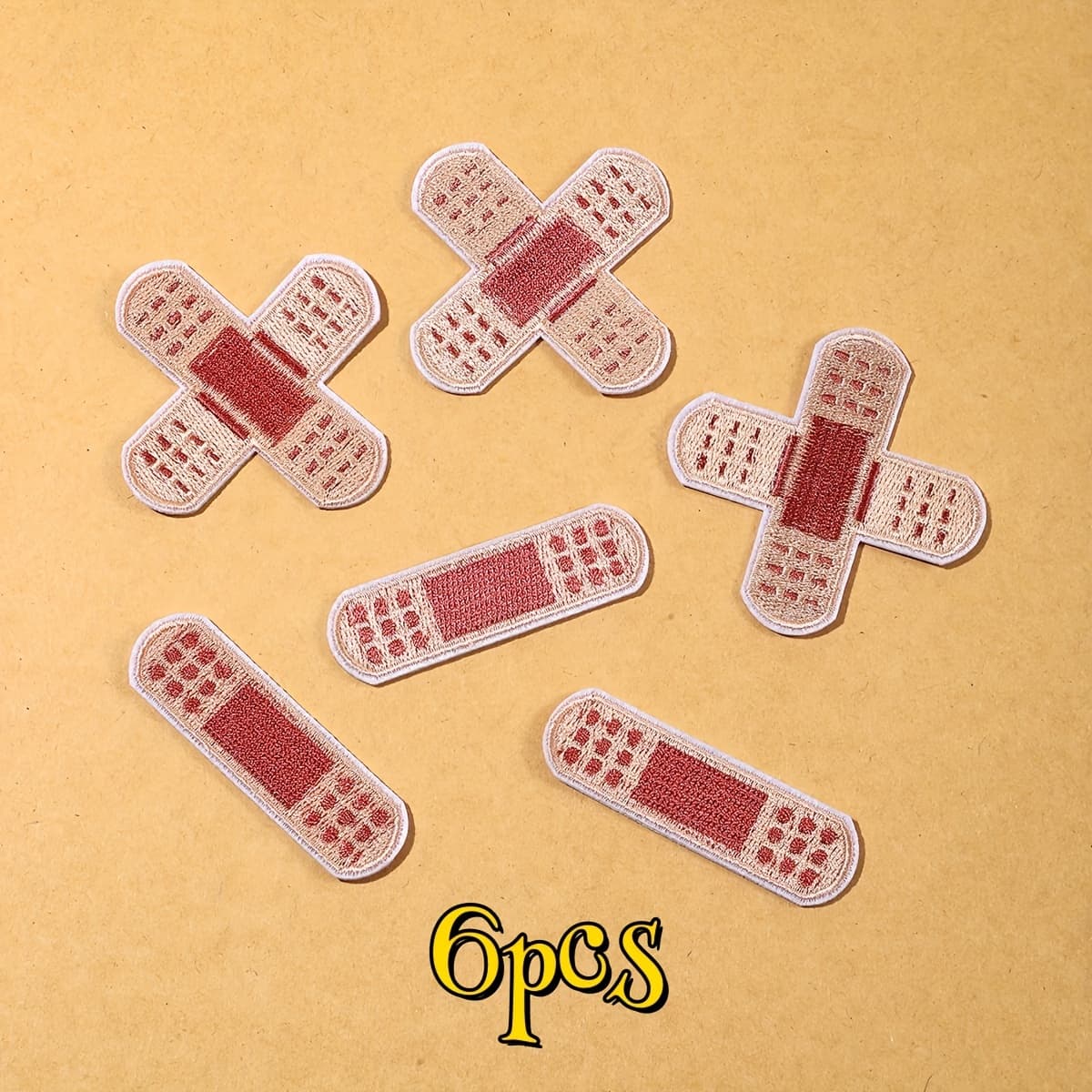 TEMU 6pcs Sew Or Iron On Patches, Cute Iron Patches For Clothing, Embroidery Patches For Jackets, Funny Design Patches For Jeans, Patches For Backpacks