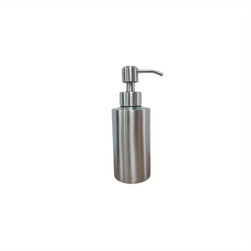 TEMU 1 Stainless Steel Soap Dispenser, Round Lotion Bottle, Hand Dispensing Bottle