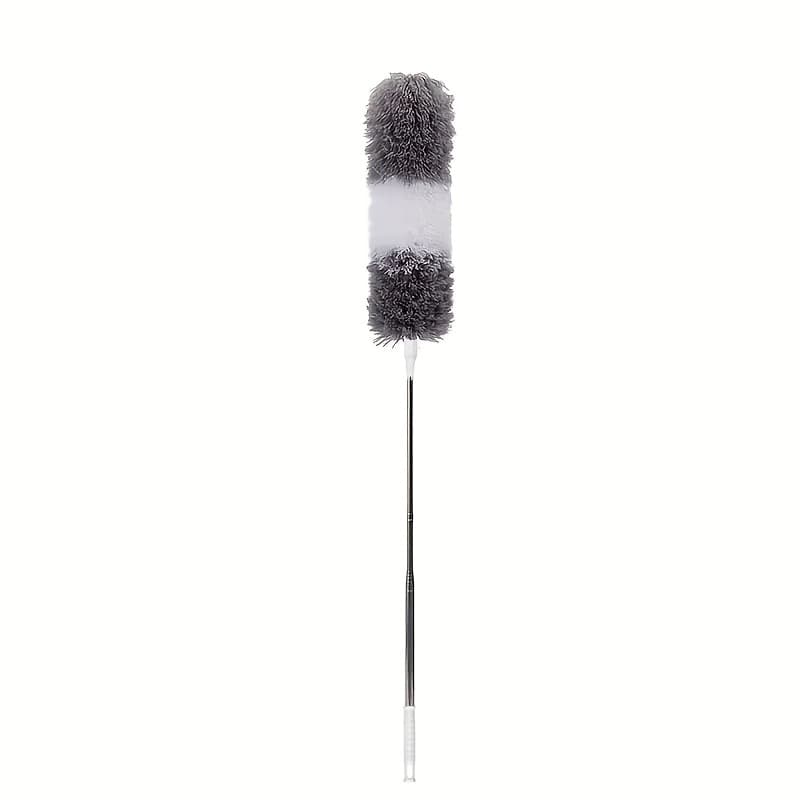 TEMU Versatile Extendable Microfiber Duster With Head - Reusable & Washable For High Ceilings, Furniture, Cars & Outdoor Cleaning - Ideal Holiday Gift