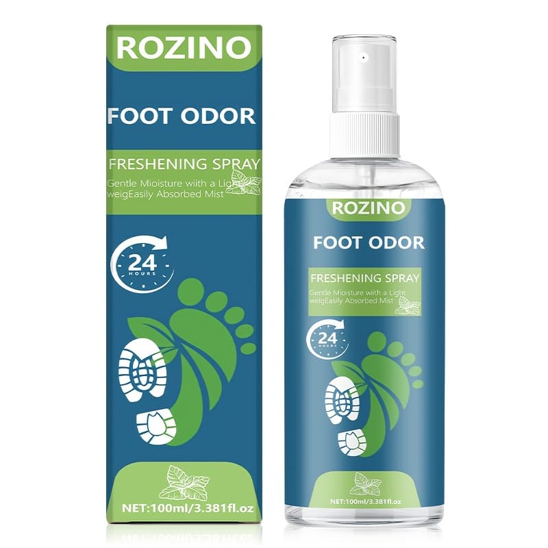 TEMU 100ml 24-hour Foot Spray With Mint Extract Deodorant - Long-lasting Odor Eliminator Spray For Sweaty Feet, Shoe Socks & Travel, Refills/travel Size, For All Types, Light Beige Care Formula