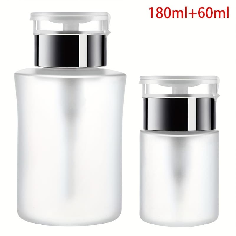 TEMU 60/150/180/250ml Professional Push Down Pump Dispenser Bottle For Nail Polish And Makeup Remover - Easy And Empty Bottle