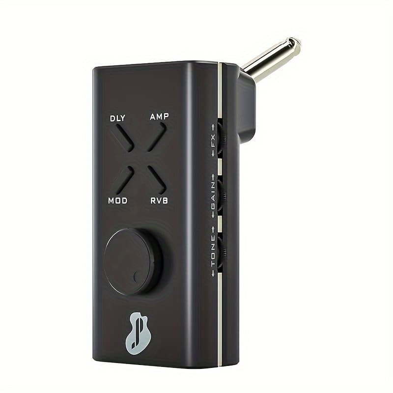 TEMU Justpro Guitar Headphone Amp, Mini Guitar Headphone Amplifier Usb Rechargable Portable Plug-in Pocket Guitar Amplifier With 6 Amp And 24 Guitar Effects