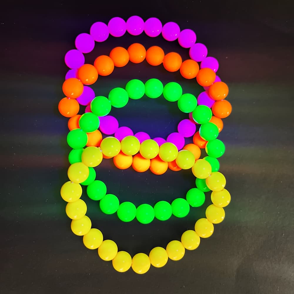 TEMU 4pcs Of Colorful -the-dark Bracelets For Bachelorette Parties, Themed For Neon, Perfect As Gifts For