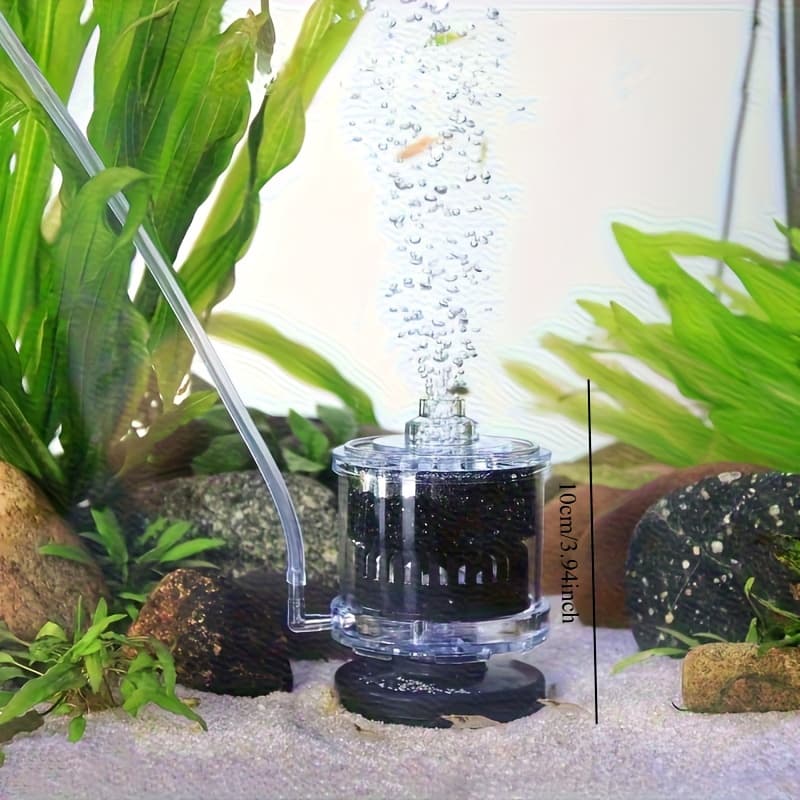 TEMU 3-in-1 Self-cleaning Aquarium Filter & Air Pump System - Fish Tank Pump With Bio-aeration, No External Power/electronics, Suction Setup For Water, For Nano/small Fish Tanks (fish Tank