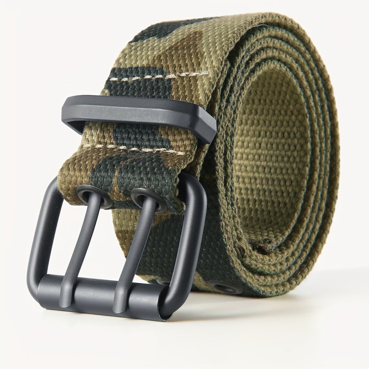 TEMU Camouflage Canvas Belt, Durable , Rugged Casual Men's Style, Factory Direct