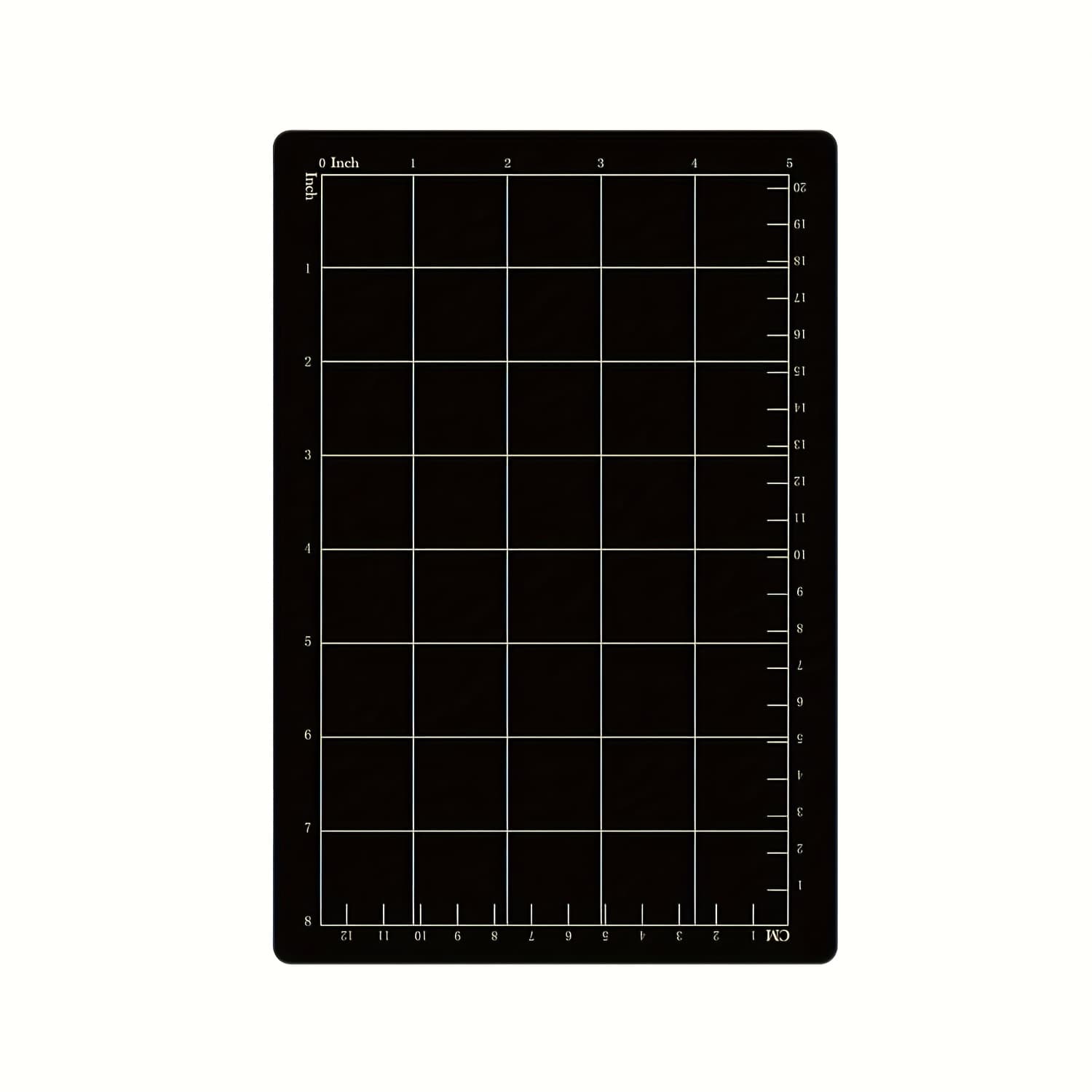 TEMU Magnetic Cutting, Durable Magnetic Cutting Pad, Plastic Magnetic Cutting Pad With Grid, Embossing Machine Magnetic Shim, Craft Cutting Board For Diy Projects (black)