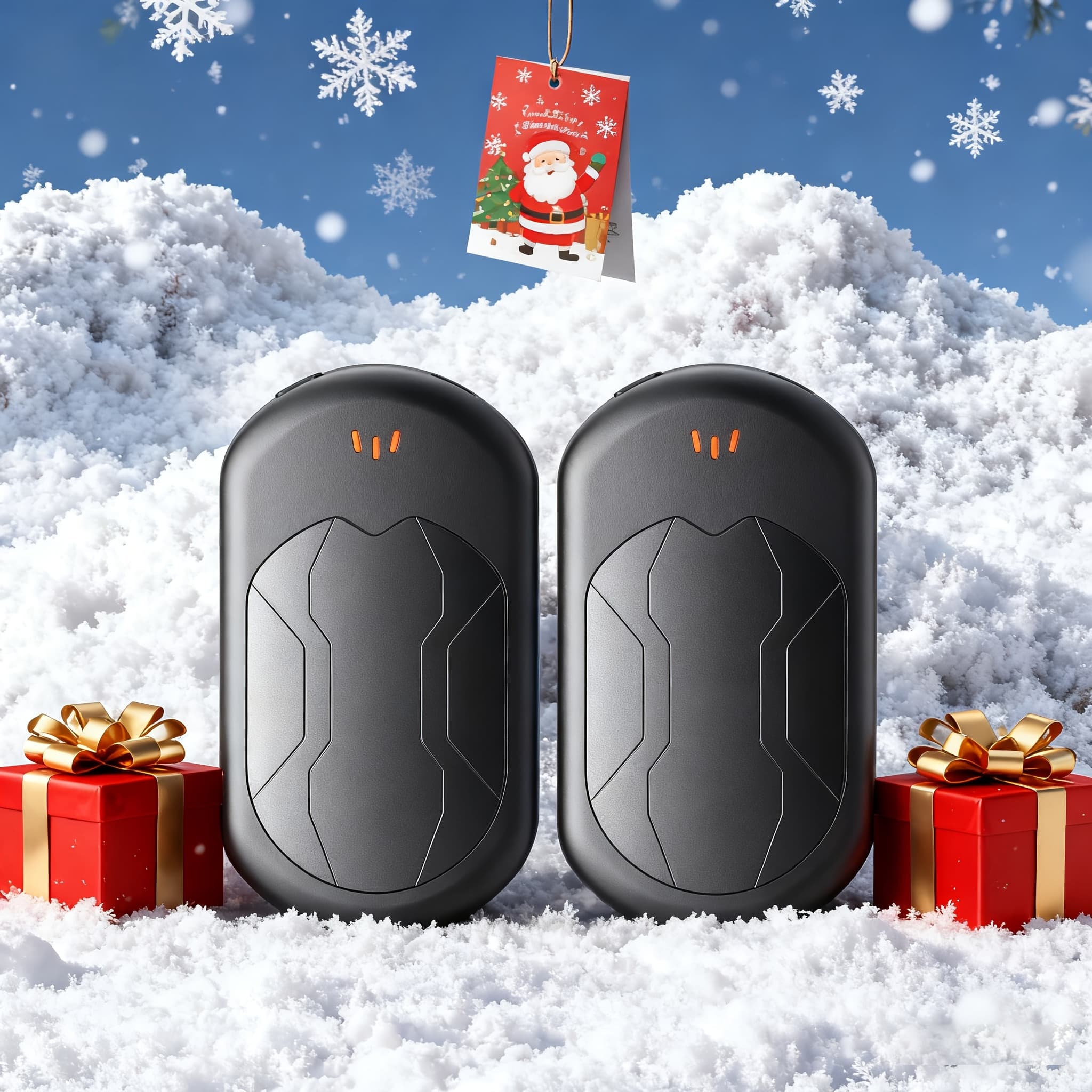 TEMU 1/2pcs Magnetic Hand Warmer Set, Rechargeable 2-in-1 Portable Heater With 3 Heat , Fast Warming For Men And Women In Skiing & Camping