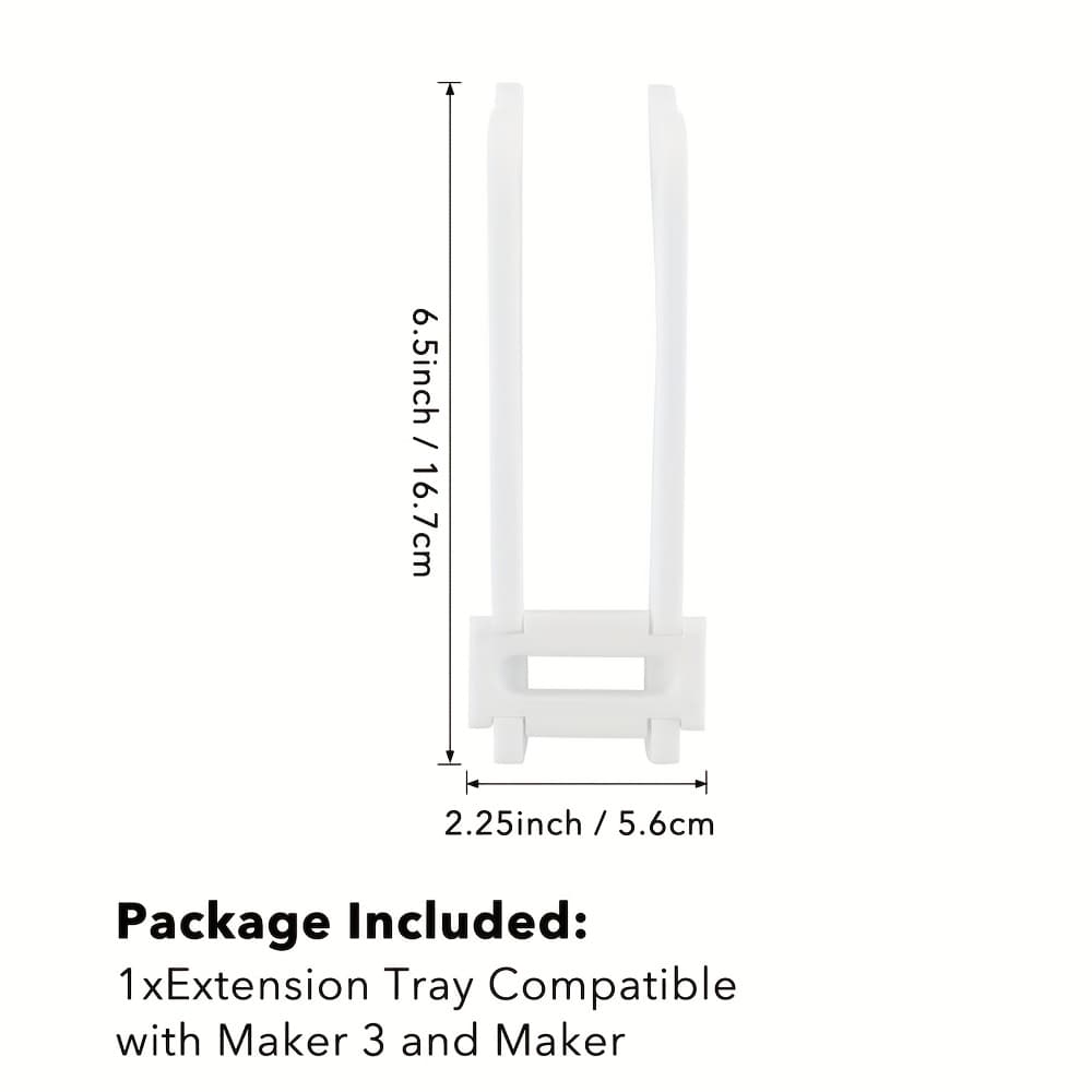 TEMU 1pc Long/short Extension Tray Compatible With Maker 3 And Maker; Extension Tray Compatible With Air 2 And 3; Plastic Tray Extender Holder; Cutting Mat Support Artworks, Crafts Tool Supplies