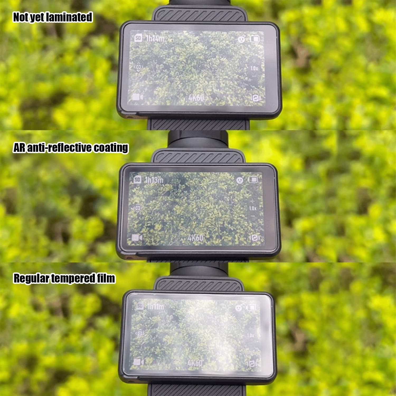 TEMU For 3 Ar Anti-reflective Screen Protector - High For Action Camera | Glare Reduction And Fingerprint Resistant 9h Hardness Bubble-free Installation