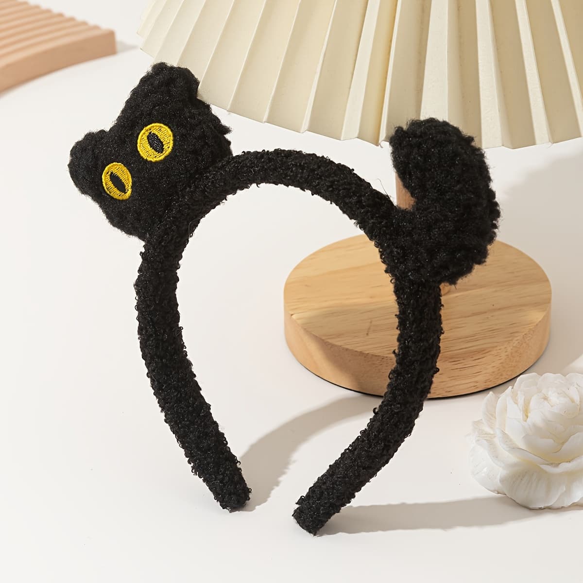 TEMU 1pc Cute Elegant Autumn Winter Cat Headband, Suitable For Autumn Winter,