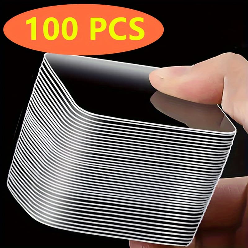 TEMU 50/100pcs Nano Double-sided Adhesive Super Strong Adhesive Thickened High Strong Adhesive Wall Fixer Universal Trace-free Transparent