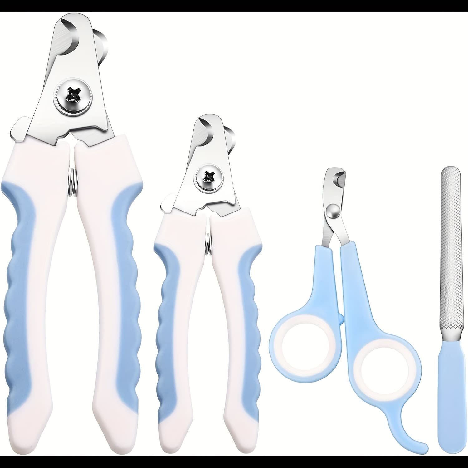 TEMU Dog Nail Clippers Set Of 4, To Avoid Over-cutting, Steel Blades, , Pet Grooming