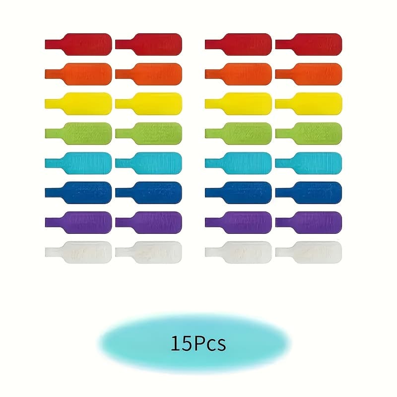 TEMU Colorful Reusable Nylon Cable Ties With Features, Durable Soft Wire Labels That Don't Batteries, To Organize And Identify Cables