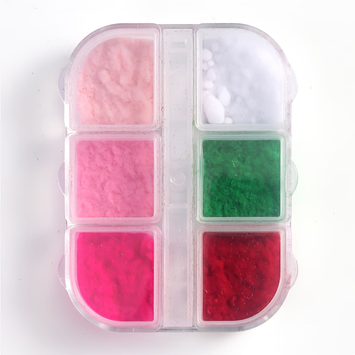 TEMU 3d Plush Nail Art Kit Velvet Holographic Glitter In Assorted Colors For Romantic & Festive , Perfect For Diy Valentine Dates And New Year Parties