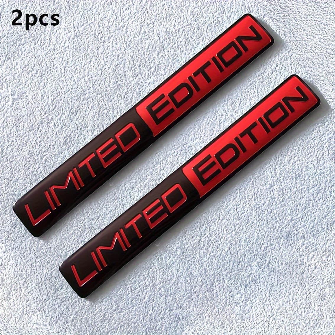 TEMU 2pcs Edition Emblem 3d Metal Badges Decal Sticker Sport Emblem For Rear Trunk Side Car Motorcycle Sticker Additions