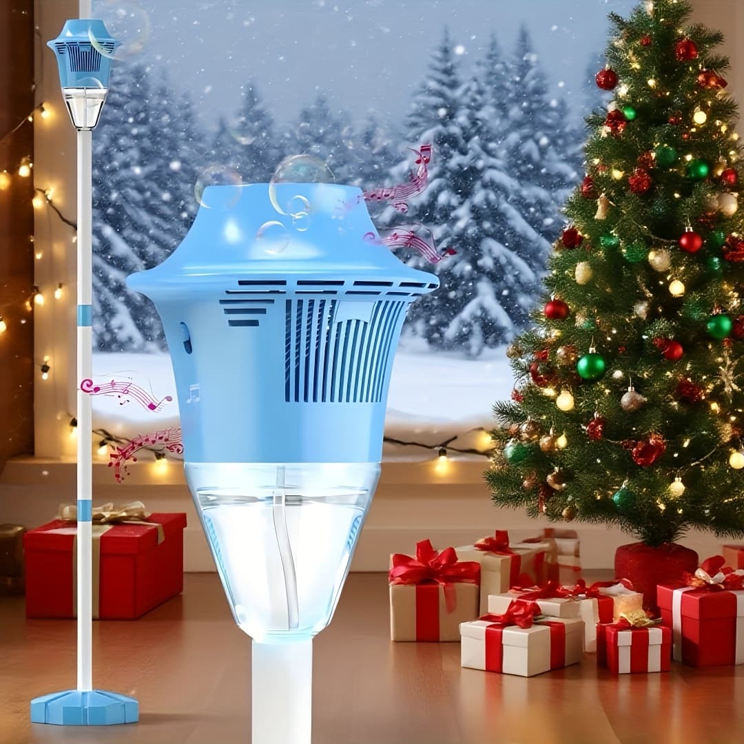 TEMU Kids' Automatic Bubble Maker, 47-inch Tall Lights, Perfect For Outdoor Celebrations (bubble Solution )
