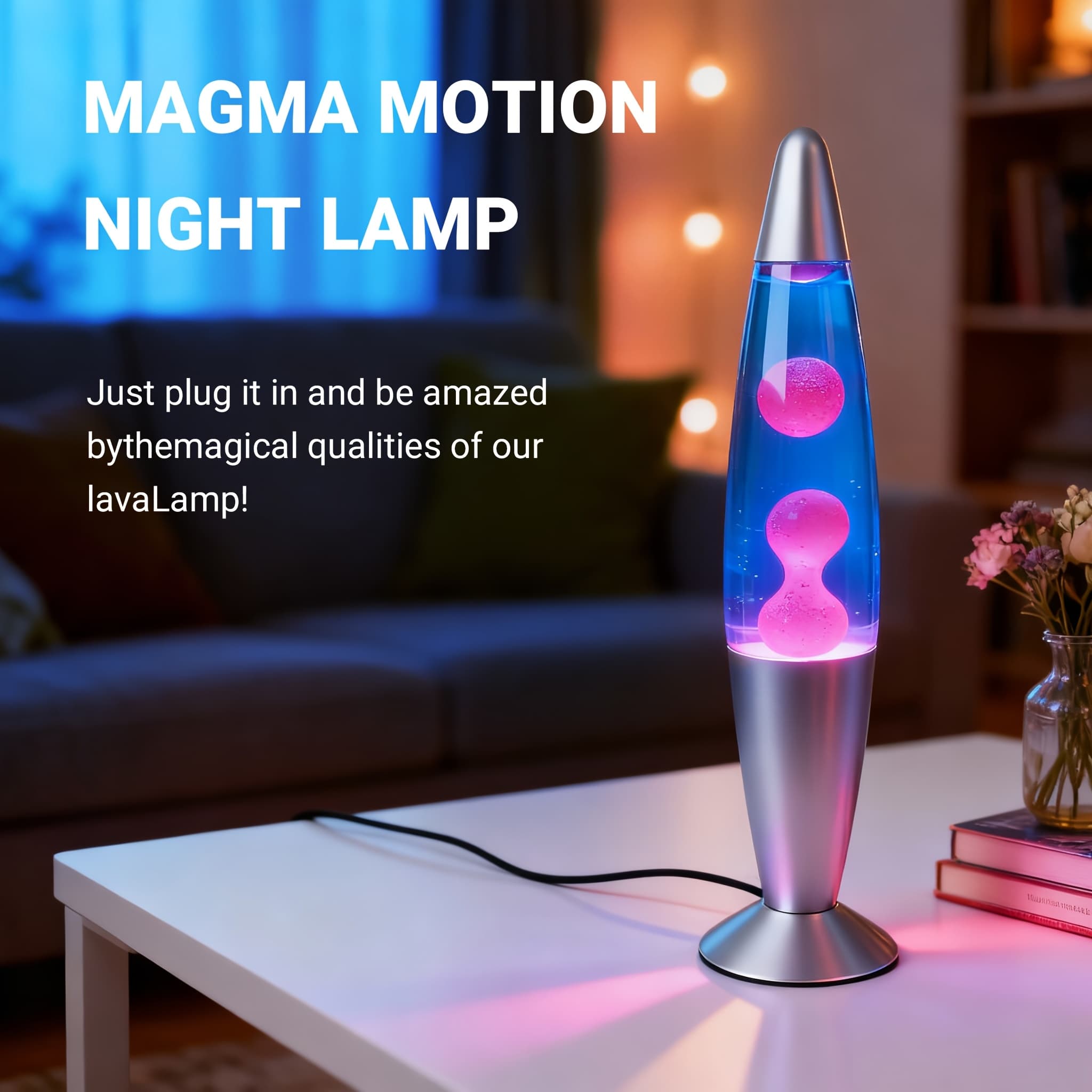TEMU 13inch- Beautiful Lamp, Lava Lamp, Suitable For Room Decoration, Halloween Decoration, Christmas Decoration, Party And Festival Gifts.