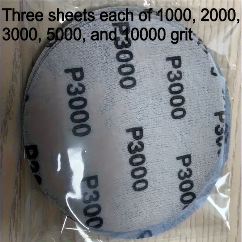 TEMU 15/ 5 Inch 3000-10000 Wet Dry Sanding Discs 2000 3000 5000 8000 10000 Grit Compatible With Random Orbital Sander Sanding Grinder