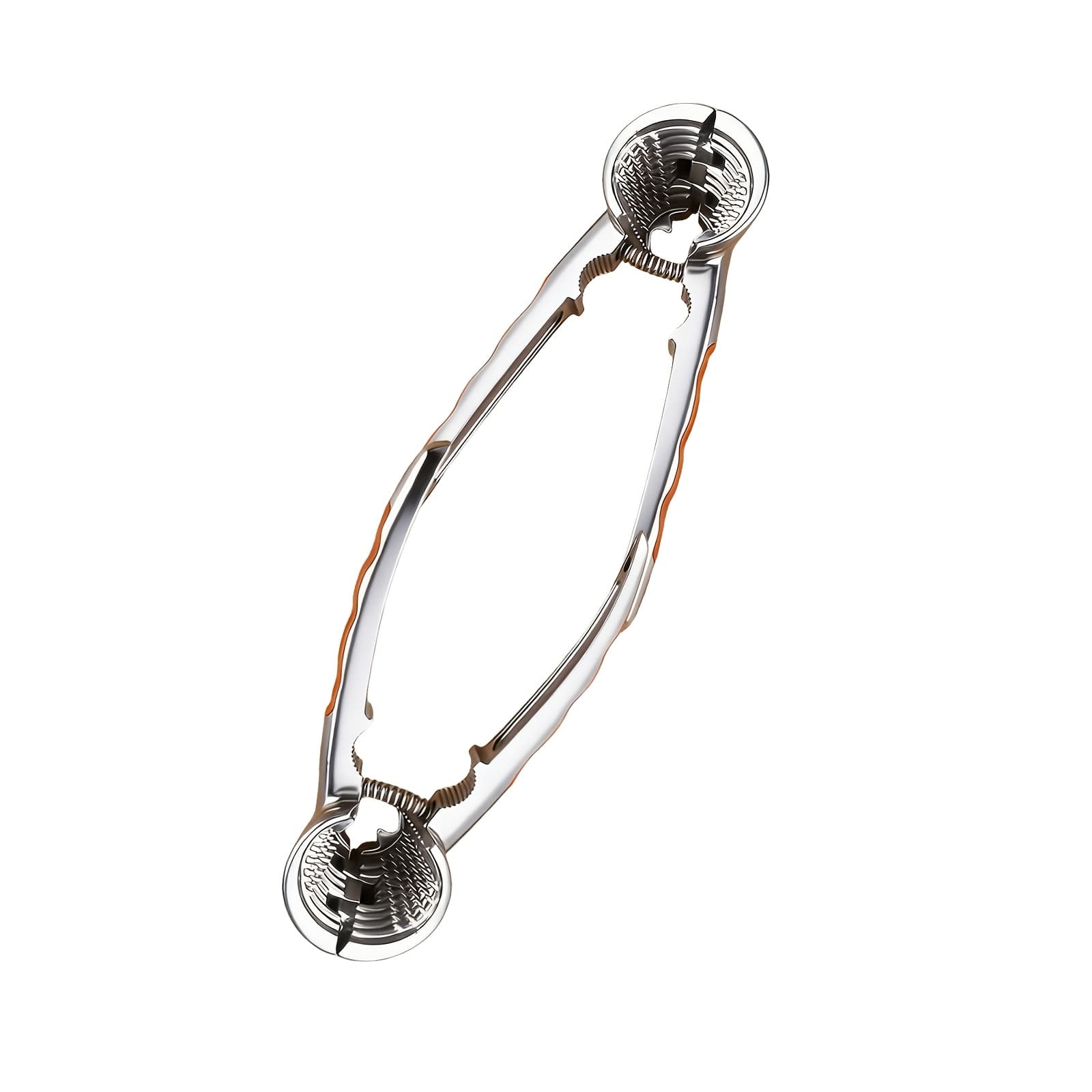 TEMU This Is A Versatile Nut Cracking Tool Made Of Durable Stainless Steel, Designed For Opening And Includes A Peeler. It Features An Adjustable Mechanism Suitable For Nuts Like And