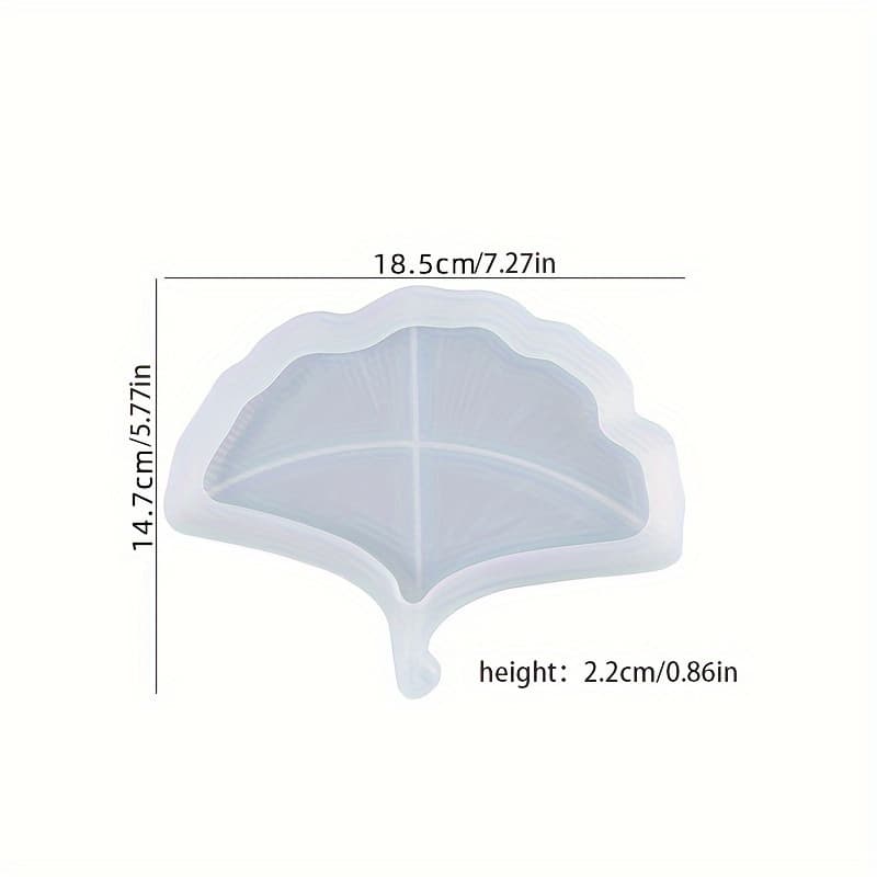 TEMU Handcrafted Ginkgo Leaf Silicone Mold For Concrete, Resin & Plaster - Jewelry Tray And Dish Crafting Tool By Dtoho