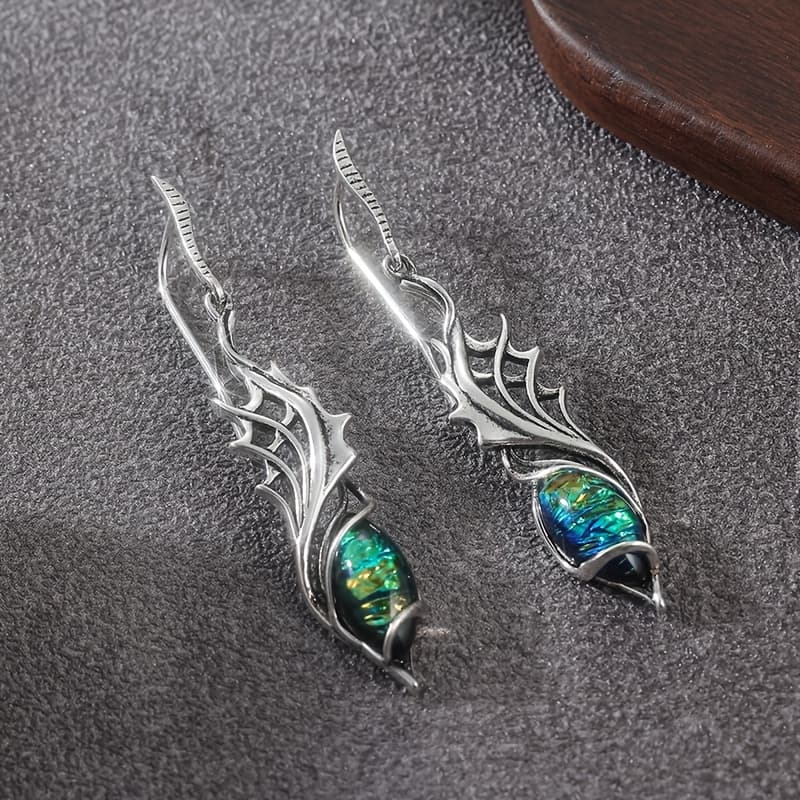 TEMU Dragon Hanging Earrings For Women With Irregular Pattern Trendy Female Earrings Daily Wear Party Jewelry