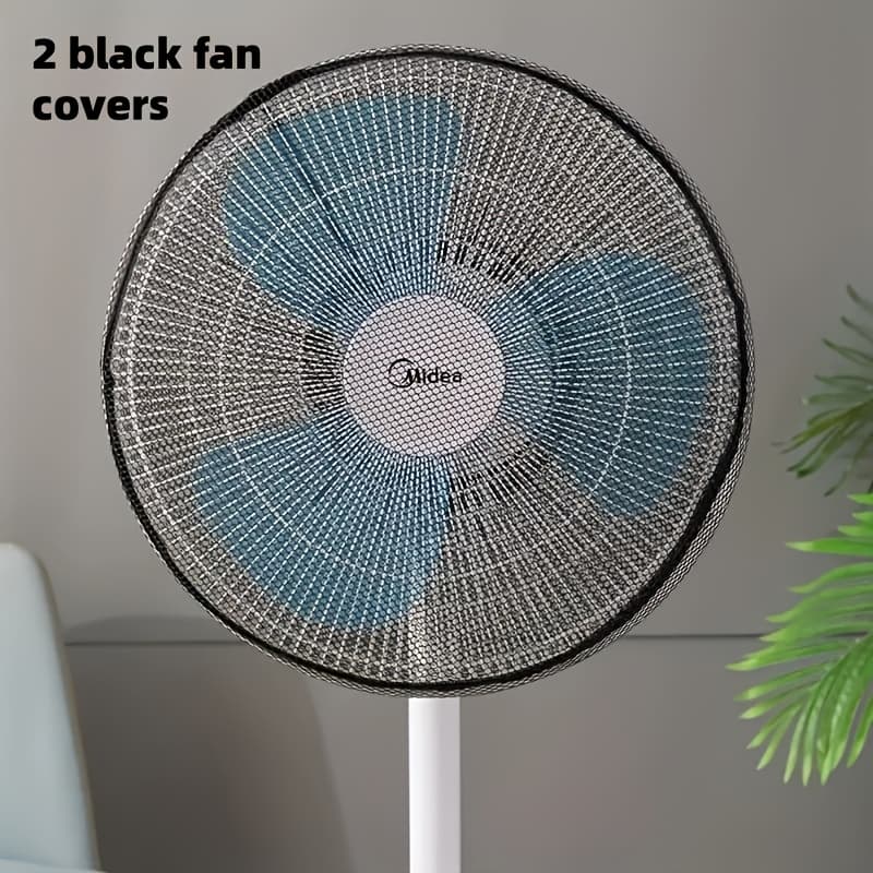 TEMU A Washable Fan Dust Cover - Durable Safety Guard With Finger Protection, For Home And Office Fan Covers. Easy To Clean And Install, Fan For Summer, Bedroom, Living Room, Mosquitoes, And Dust