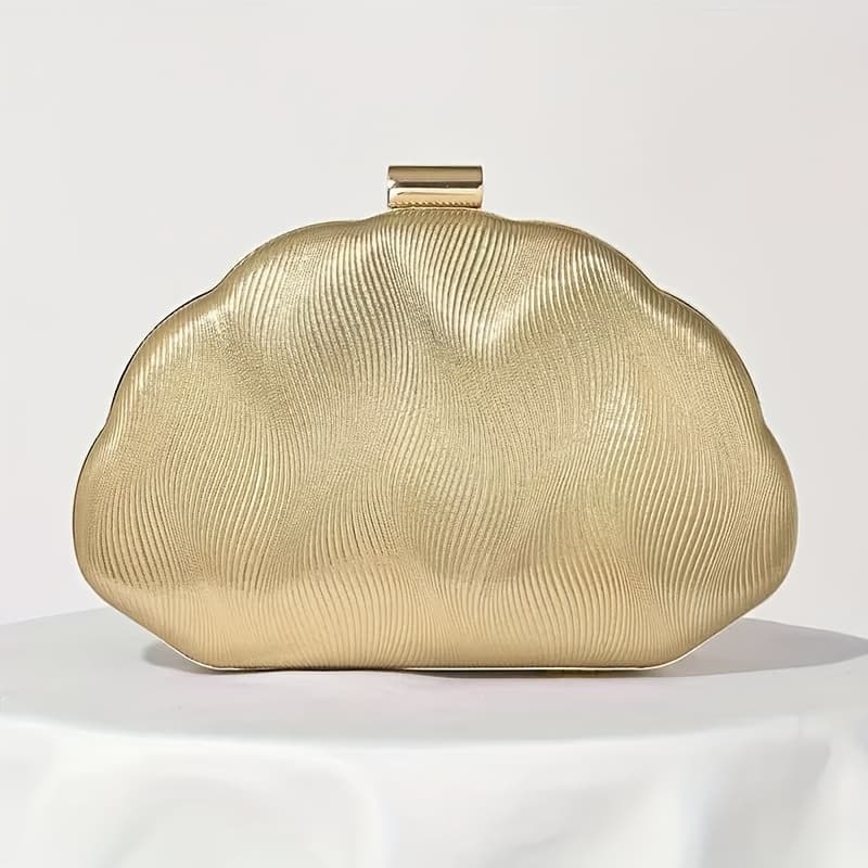 TEMU 2025 New High-end Shell-shaped Evening Clutch, Banquet Bag, Party Bag, Formal Dress Bag, Prom Dress Handbag, Chain Bag, Wedding Bag, Women's Fashion Versatile Bag