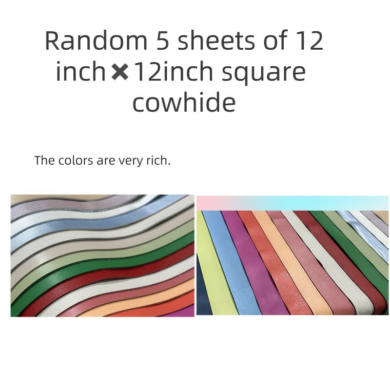 TEMU 5 Sets Come With 12*12inch Real Cowhide Sliced Square Leather Suitable For Handmade Earrings, Bags, Mobile Phone Cases, Pencil Cases, Wallets, Handbags, Handmade, Hair Additions Projects