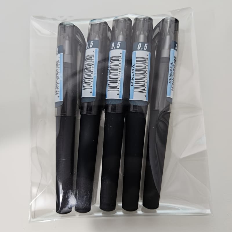 TEMU Set Of 5 Mini Pens, Durable Plastic Travel-friendly Pens With Medium Tip, Ideal For Office And Travel