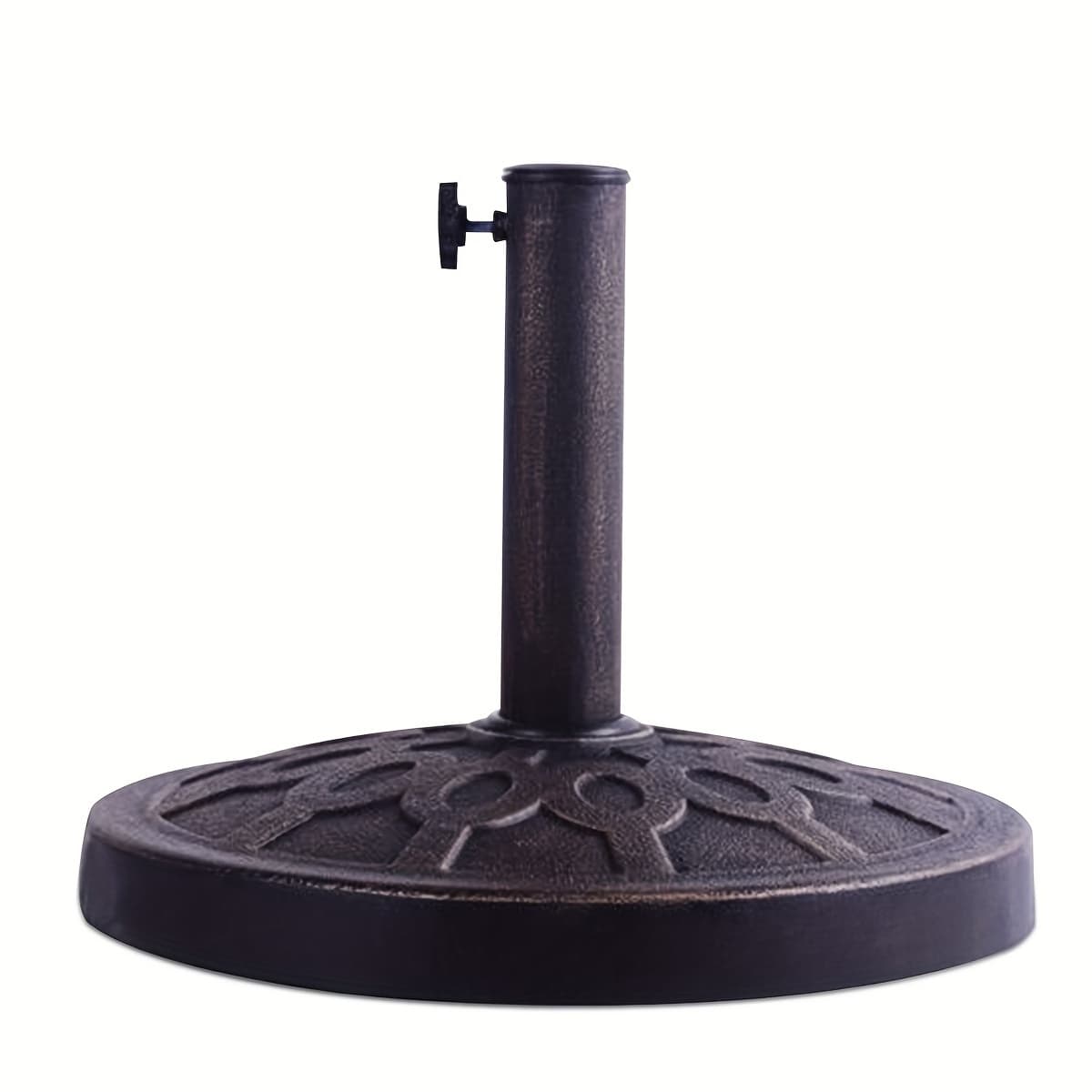 TEMU 18" Round Umbrella Base Stand Market Patio Standing Outdoor Living Heavy Duty