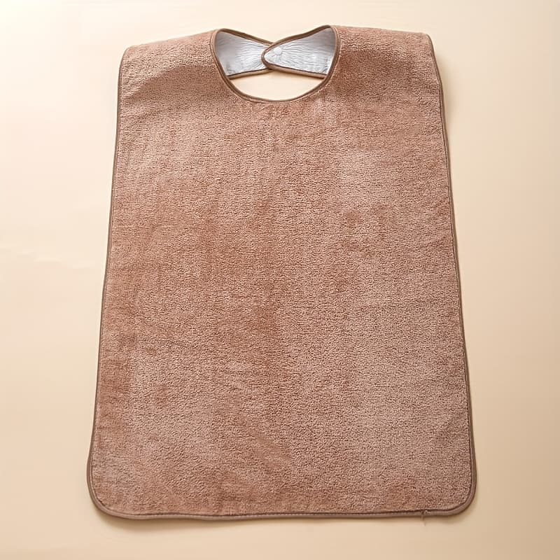 TEMU Old People Eat Bib Fashion Oil Old People Bib Rice Pocket Personality Overalls Feeding Food Apron