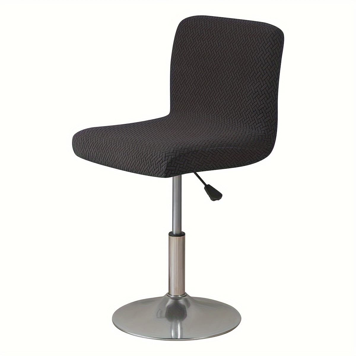 TEMU Stretch Jacquard Fabric Bar Chair Cover - Modern, Elastic Slipcover For Home, Bars, Machine Washable
