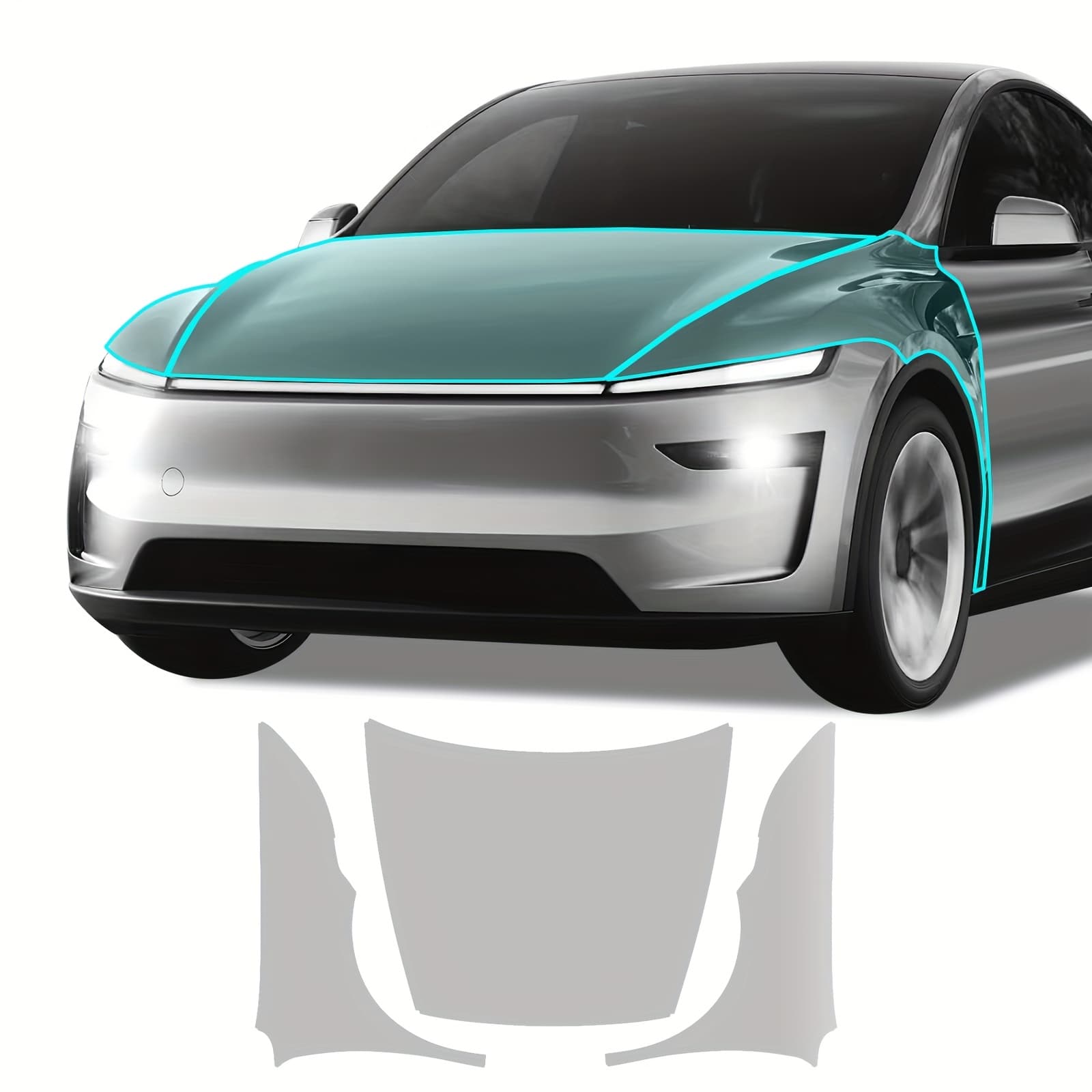 TEMU Car Vinyl Wraps Suitable For For Model Y 2025 Tpu For Entire Hood Full Fenders
