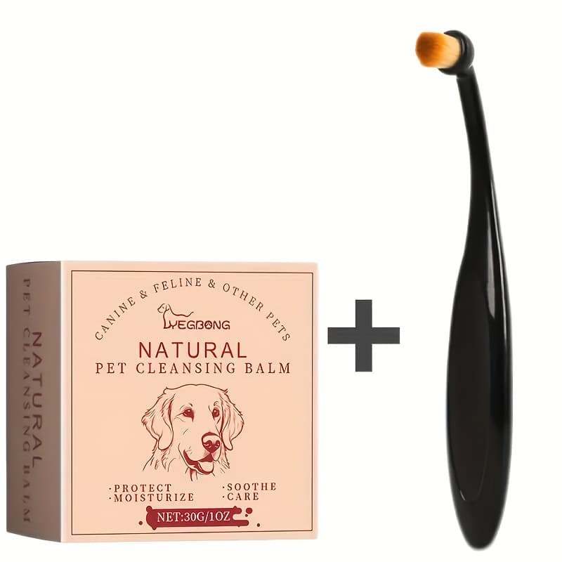 TEMU Pet Tear Stain Removal Kit With Soft Brush, Suitable For Dogs And Cats - Gentle Eye Cleaner, Brightens Fur And Reduces Stains, Plant-based Formula, Safe And Non-irritating