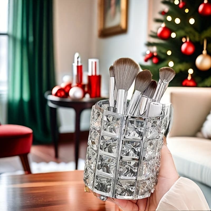 TEMU Storage Containers, Brush Barrels, Cosmetic Storage Portable Containers, Decorative Vases, Bathroom Storage Boxes, Suitable For Mother's Holiday Gifts, Bathroom Storage, Cosmetics Storage, Gifts.