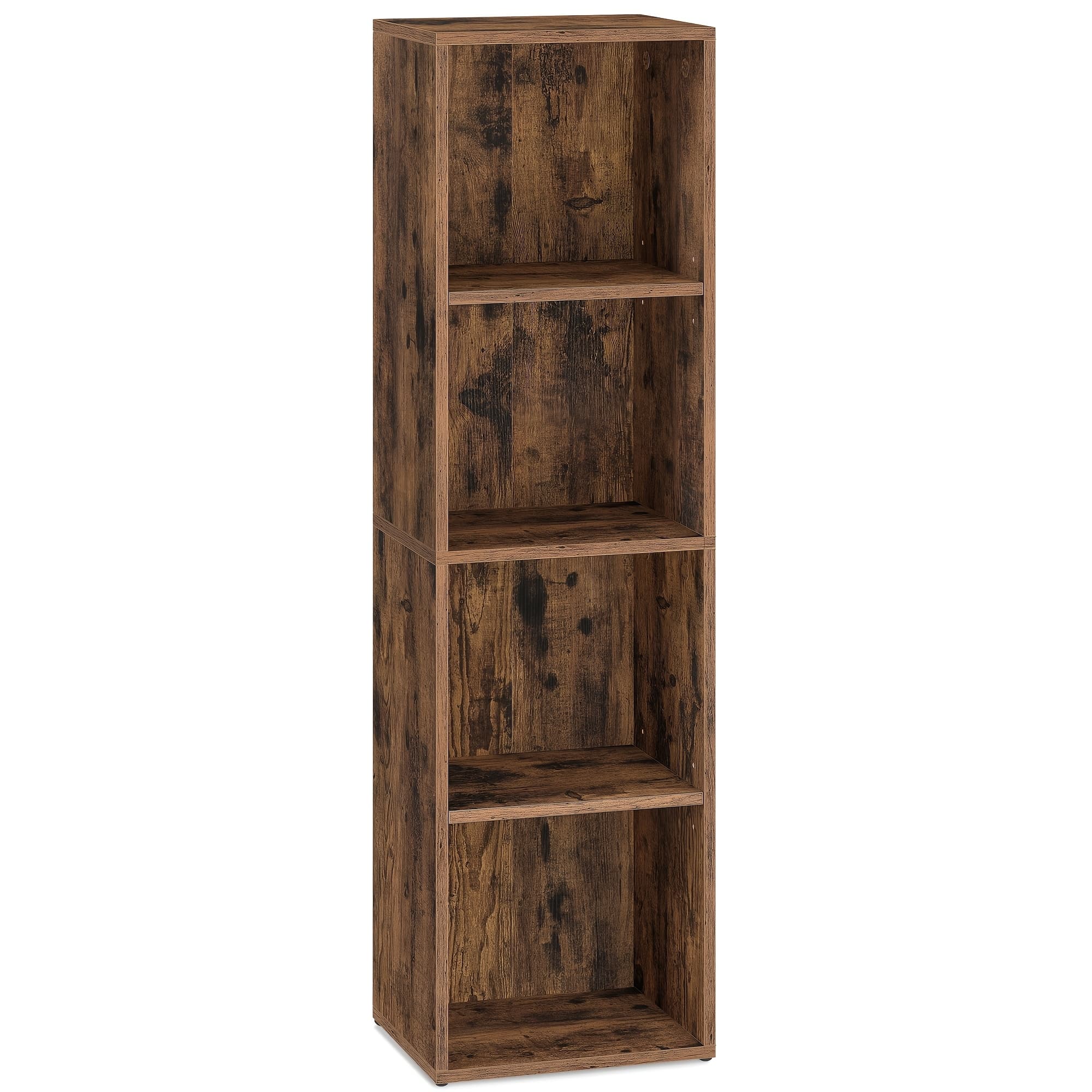 TEMU Bookshelf, 4-tier Bookcase, Book Shelf, Open Storage Shelf, For Living Room, Home Office, Dining Room